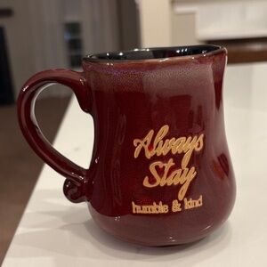 Red Ceramic Mug with Inspirational Quote